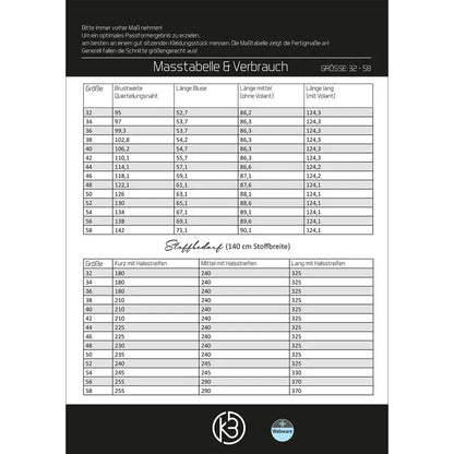 Papierschnitt Kleid Neele | Größe 32-58