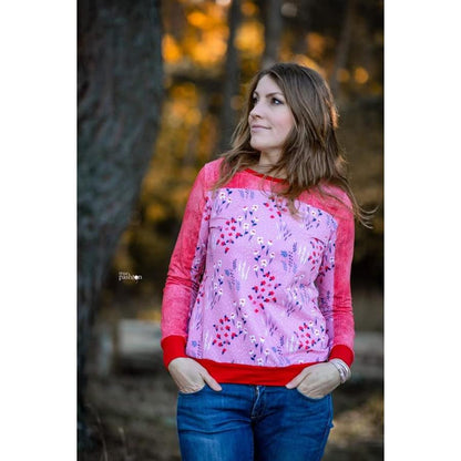 Paco- Hoodie für Damen –  Papierschnittmuster