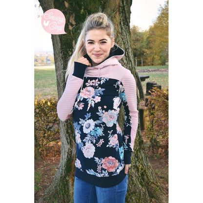 Paco- Hoodie für Damen –  Papierschnittmuster