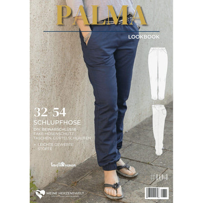 Hose Damen - Papierschnittmuster Gr. 32-54 - Palma