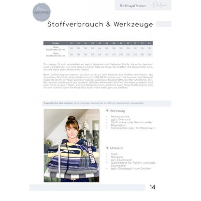 Hose Damen - Papierschnittmuster Gr. 32-54 - Palma