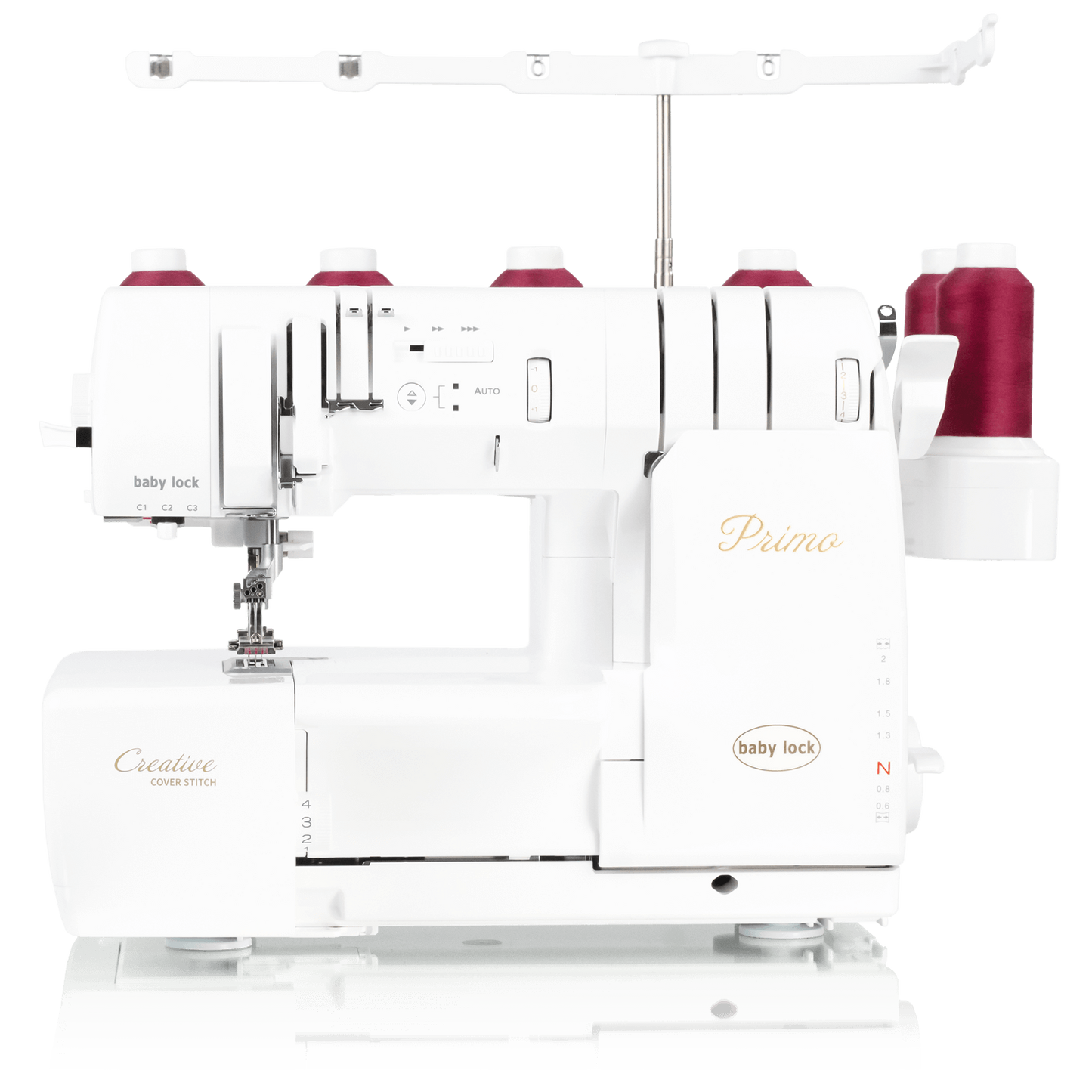 Primo - die Weltneuheit mit 2 Oberlegefäden