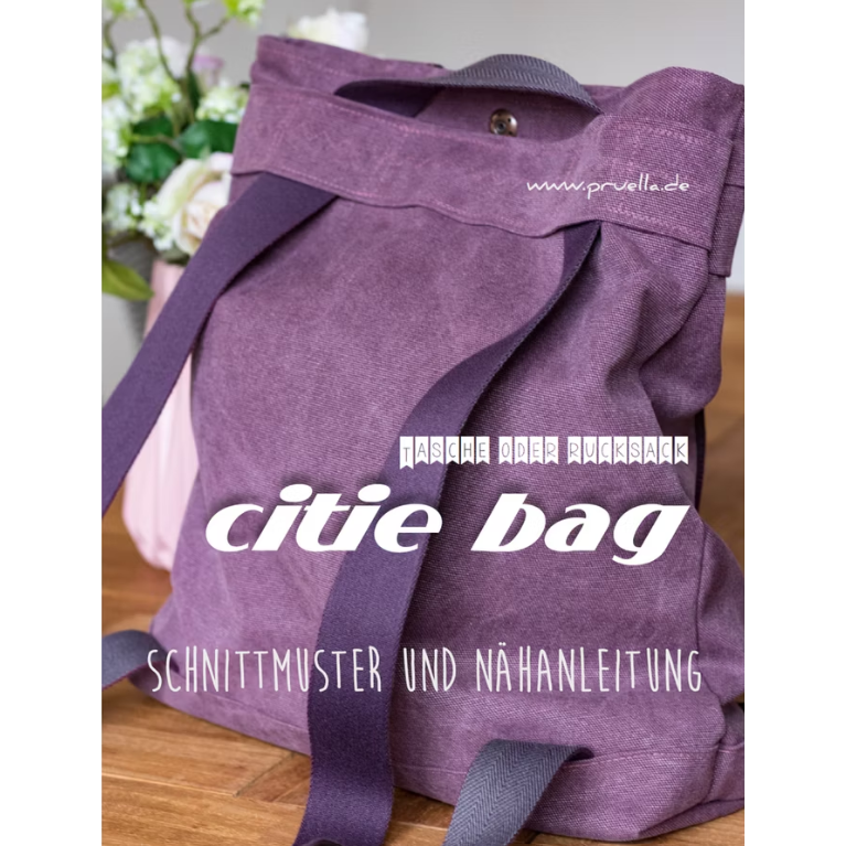 Papierschnittmuster Schultertasche/Rucksack "Citie Bag" - Prülla