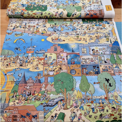 Wimmelbuchpanel Lübeck 70cm x 137cm