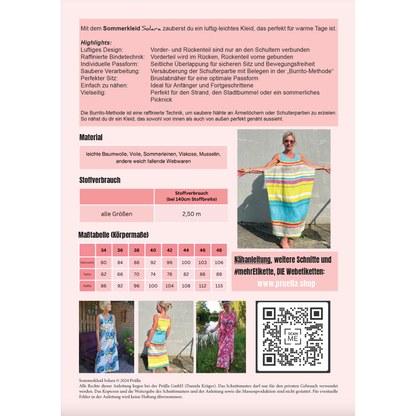 Papierschnitt Kleid "Solara" - Pruella