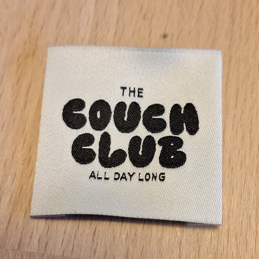 The Couch Club all day long, Weblabel, 4x4cm