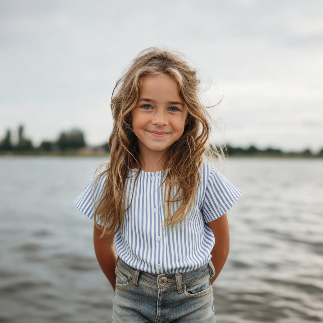 Musselin 2 Farbig Längstreifen