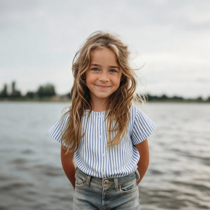 Musselin 2 Farbig Längstreifen