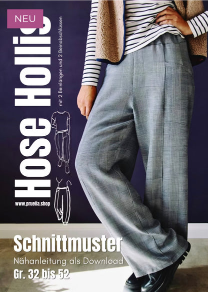 Papierschnittmuster "Hose Hollis" von Pruella