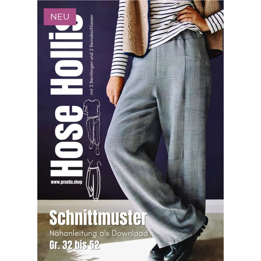 Papierschnittmuster "Hose Hollis" von Pruella