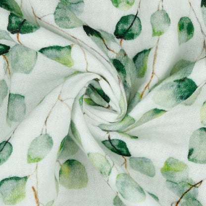 Musselin digital Eucalyptus GOTS