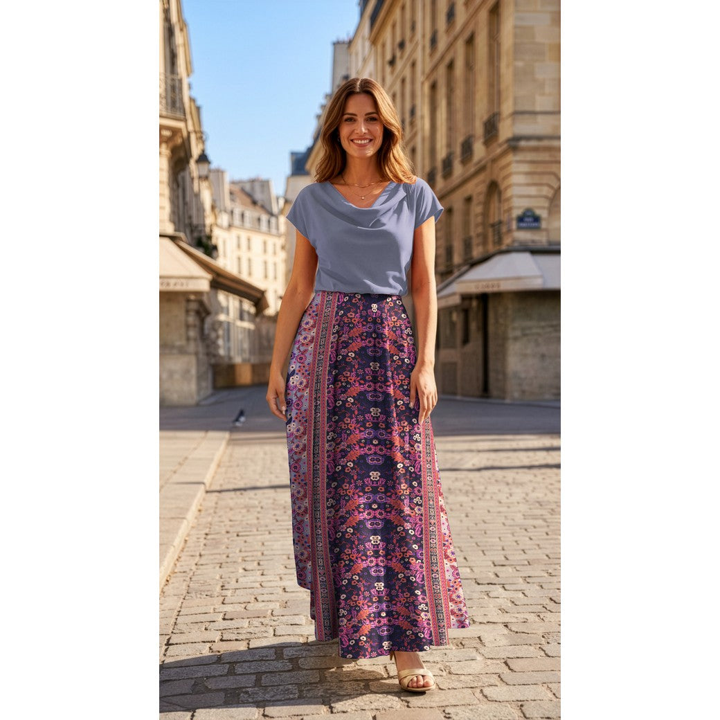 Viscose Blumen/ Bordüre