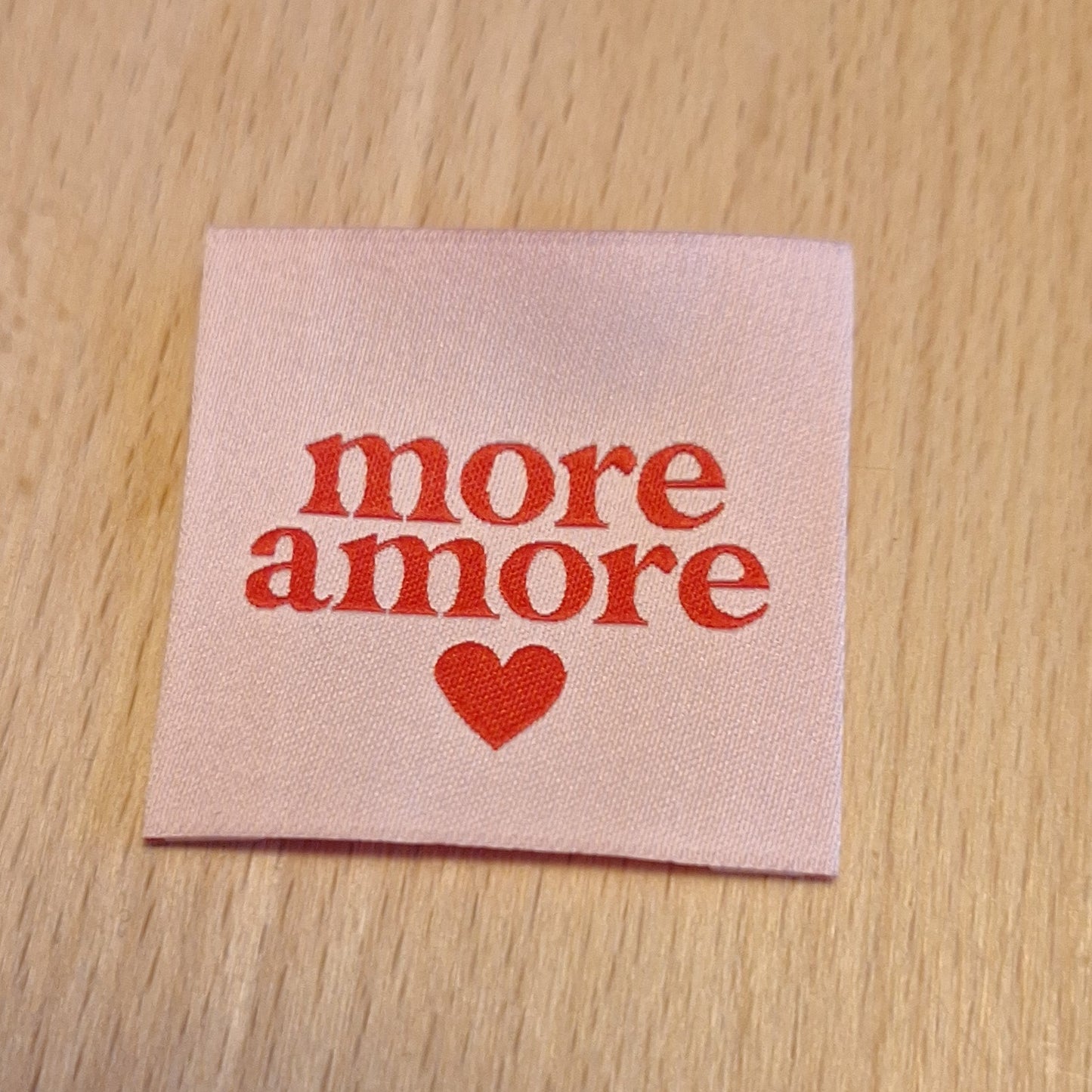 More Amore ❤️, Weblabel 4x4cm