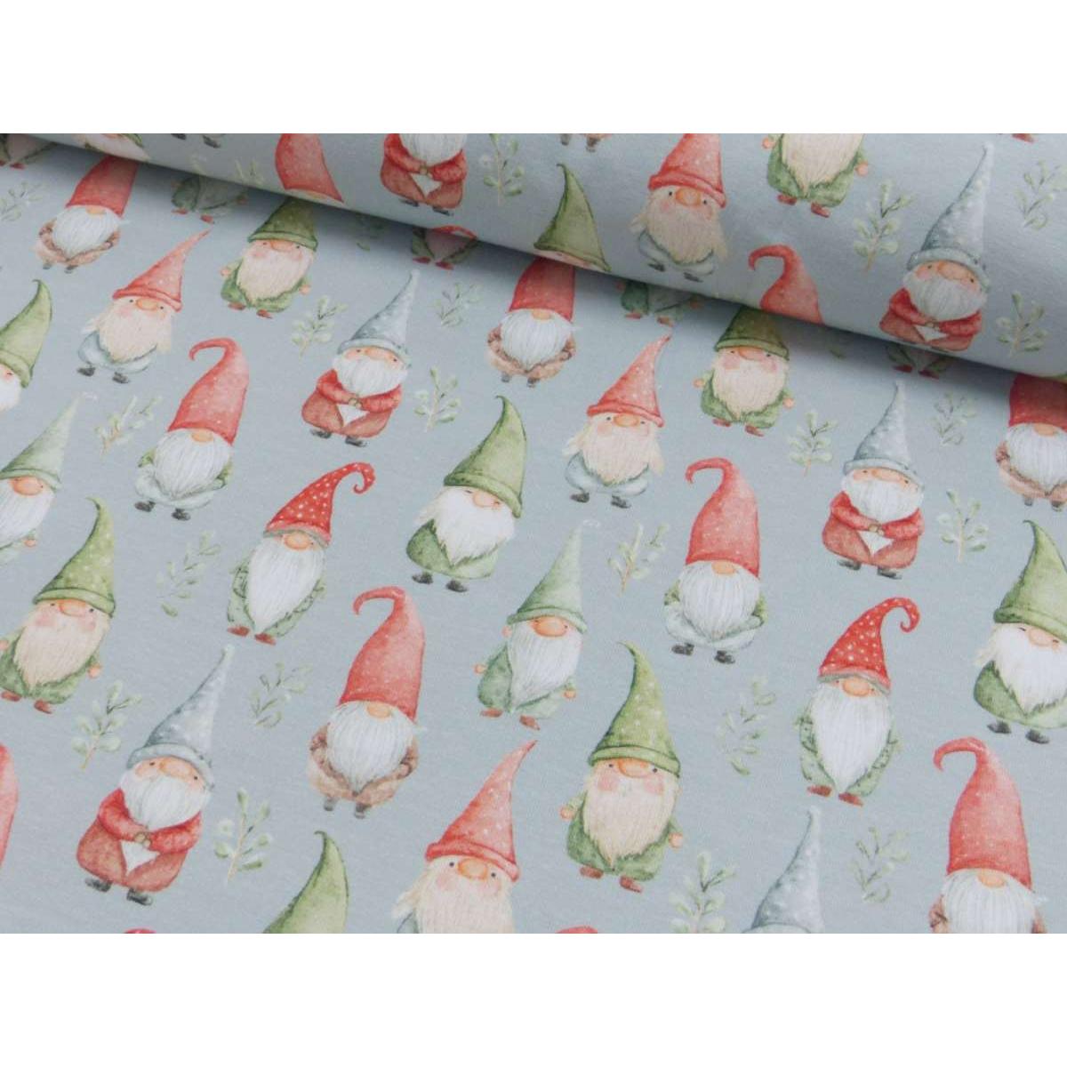 Baumwoll Jersey "Wichtel" -Digital Druck