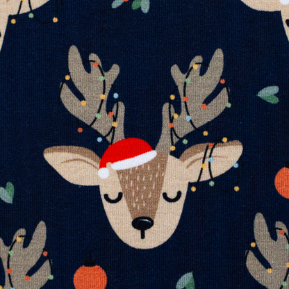 Swafing Holly angerauhter Sweatstoff mit Weihnachtsmotiv, 95 % Baumwolle und 5 % Elasthan