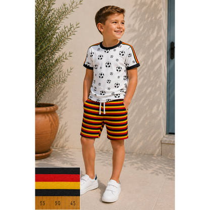 Streifen (schwarz,rot,gold)