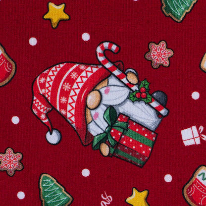 Swafing Holly angerauhter Sweatstoff mit Weihnachtsmotiv, 95 % Baumwolle und 5 % Elasthan