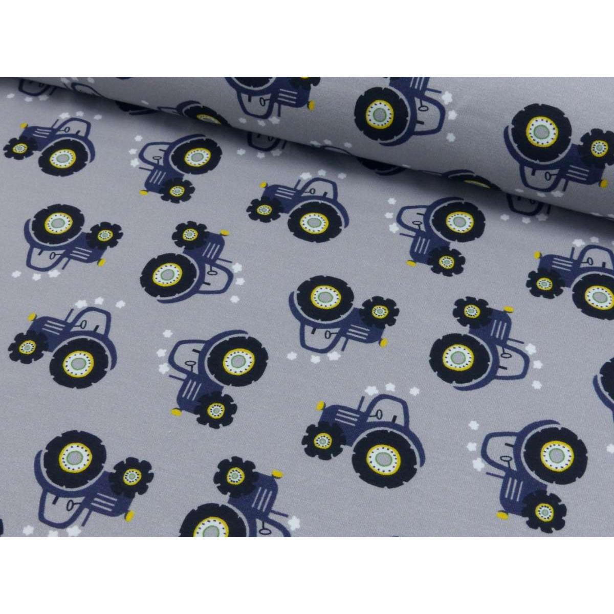 Baumwoll Jersey Druck Traktorliebe