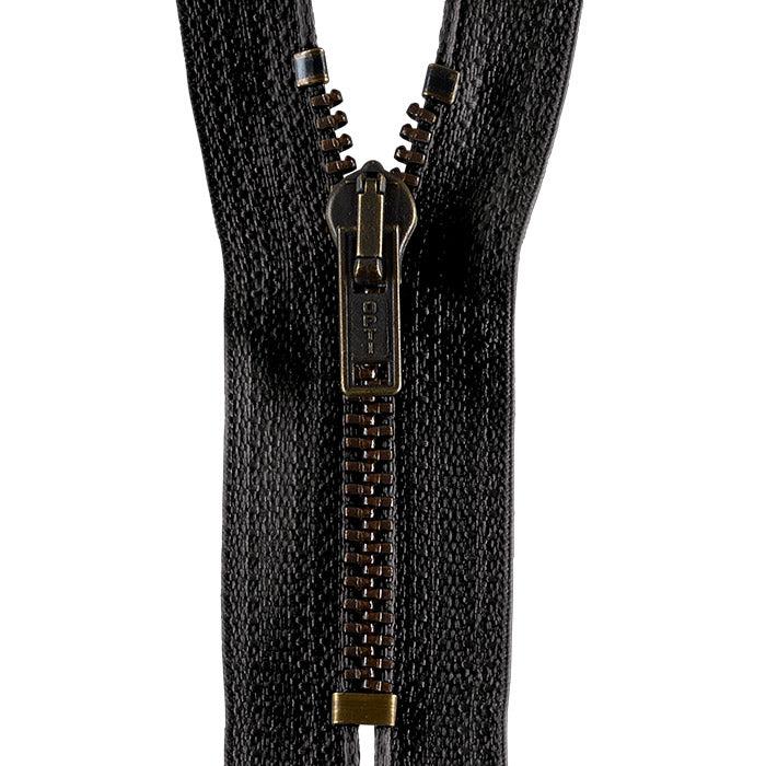 Hosenreißverschluss M40 Werra Antik gold 14cm