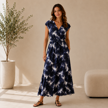 Viscose BEA BRUSH – dark navy  LENZING™ ECOVERO™ Viscose