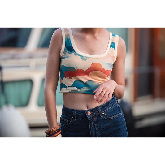 French Terry "Cool Clouds", See You at Six