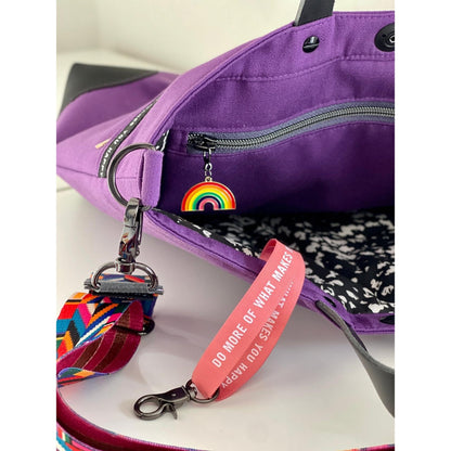 Satinband „Do more of what makes you happy“ – von Prülla #mehretikette