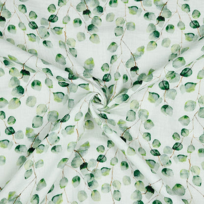 Musselin digital Eucalyptus GOTS