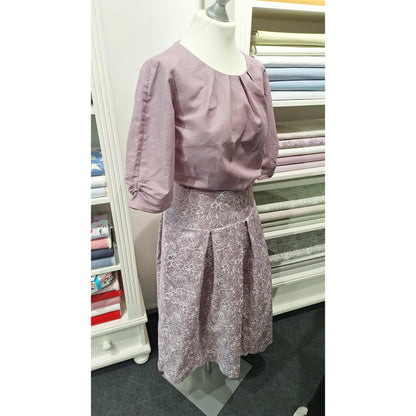 Halbleinen "mauve" - Westfalenstoffe