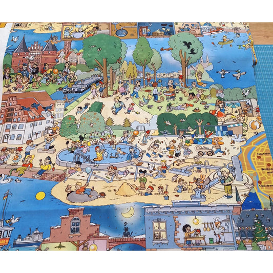 Wimmelbuchpanel Lübeck 70cm x 137cm