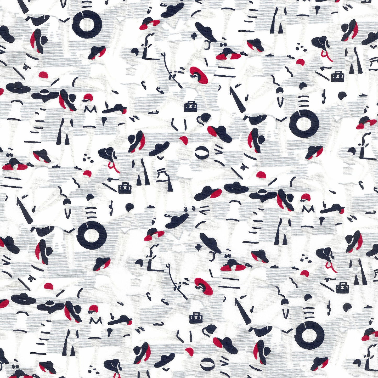 Druckstoff „Hamburg“ – Damen mit Hut Westfalenstoffe