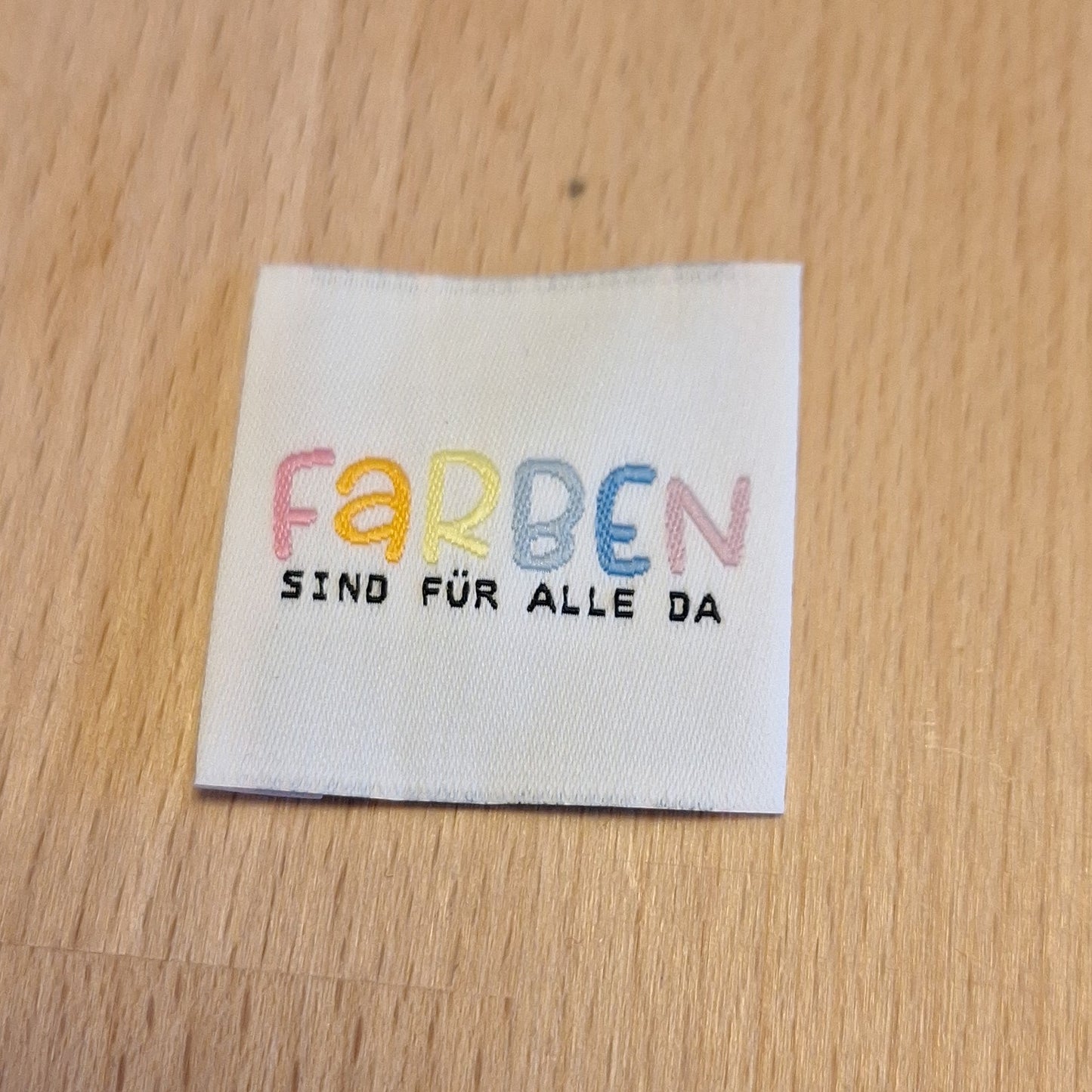 Farben sind für alle da, Weblabel🌈 3x3cm