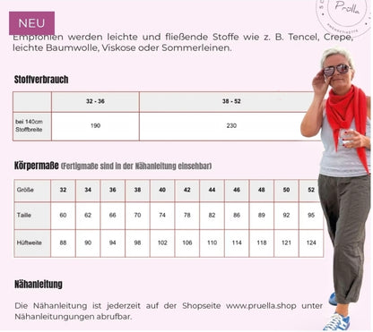 Papierschnittmuster "Hose Hollis" von Pruella