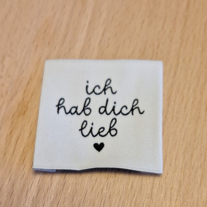 ich hab Dich lieb ❤️ 4x4cm