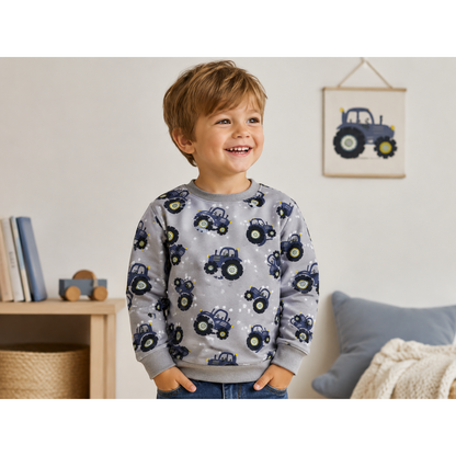 Baumwoll Jersey Druck Traktorliebe