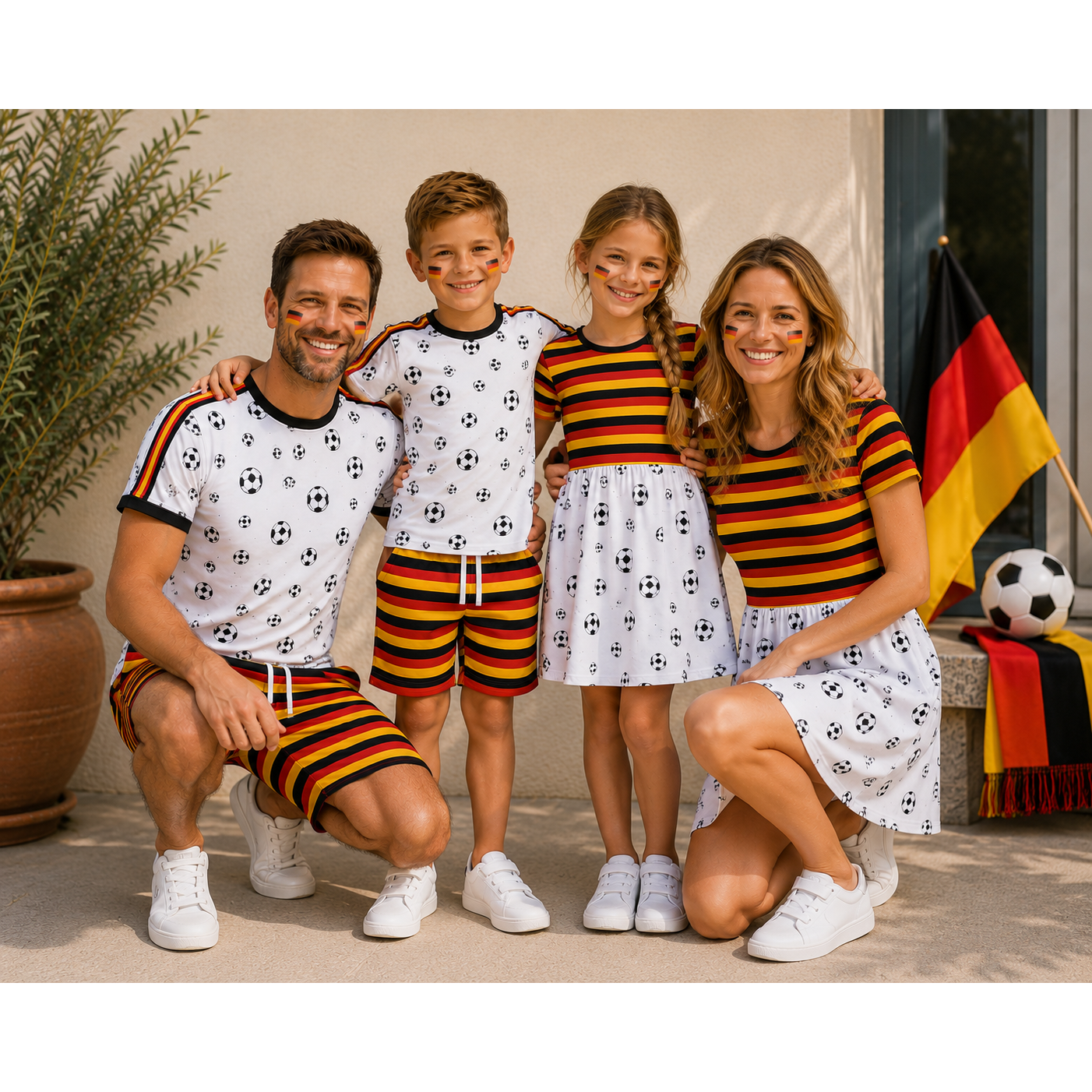 Streifen (schwarz,rot,gold)