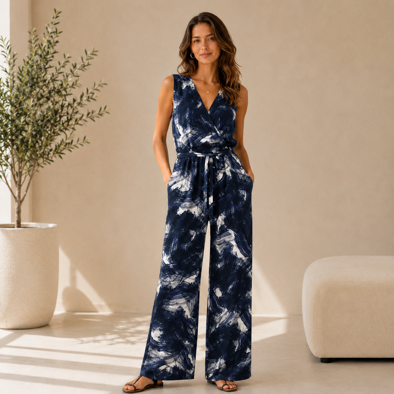 Viscose BEA BRUSH – dark navy  LENZING™ ECOVERO™ Viscose