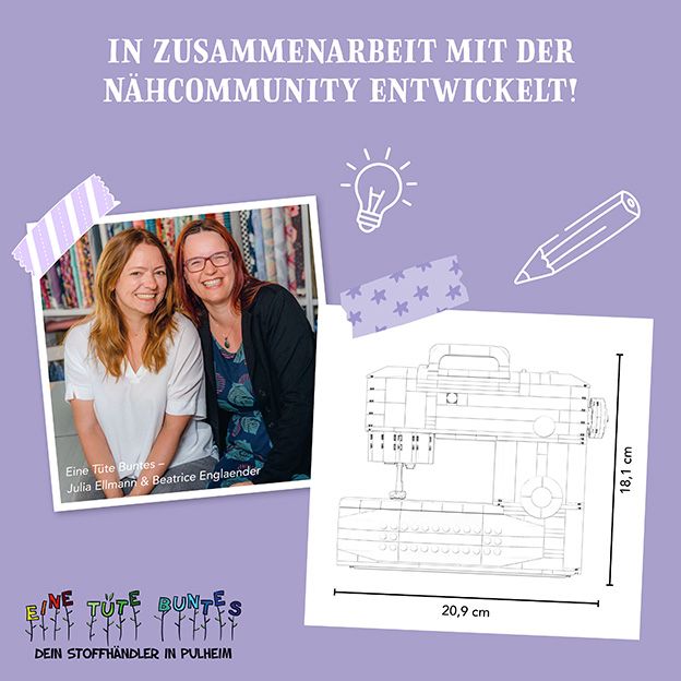 Nähmaschine aus Klemmbausteinen