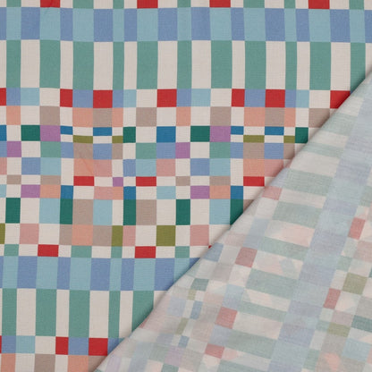 Viscose Radiance "Digital Abstrakt"- mehrfarbig