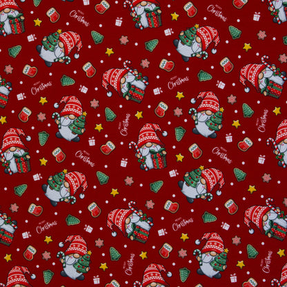 Swafing Holly angerauhter Sweatstoff mit Weihnachtsmotiv, 95 % Baumwolle und 5 % Elasthan
