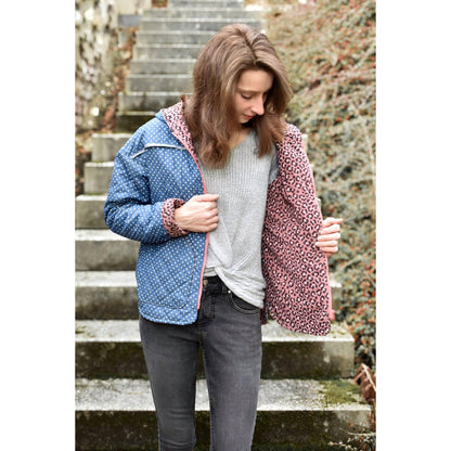 Papierschnittmuster Steppjacke Skara für Damen Größe 32 bis 54 mit verschiedenen Varianten und moderner Passform