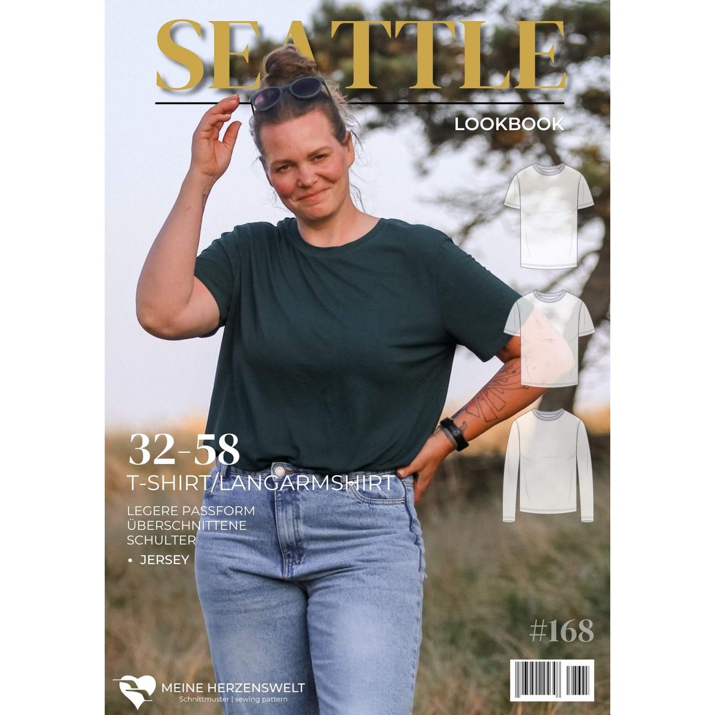 T-Shirt Damen – Schnittmuster – Seattle - Größe: 32-58