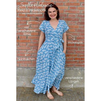 Kleid für Damen - Schnittmuster - Sevilla-Valencia - Papierschnittmuster