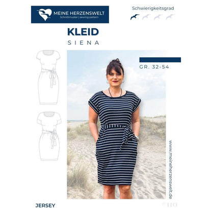 Kleid Damen - Papierschnittmuster Gr. 32-54 - meine Siena
