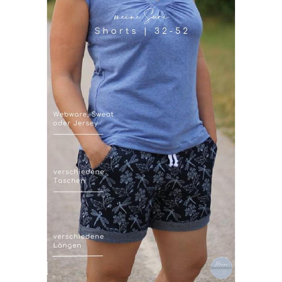 Shorts für Damen – kurze Hose – Schnittmuster – Suri – Gr. 32-52