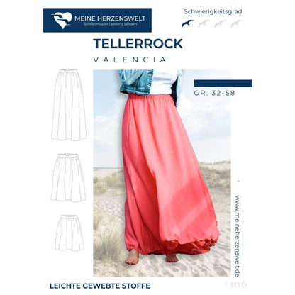 Rock Damen - Papierschnittmuster Gr. 32-58  - Valencia