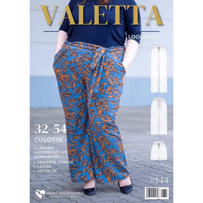 Meine Valetta- Culotte Damen - Papierschnittmuster Gr. 32-54