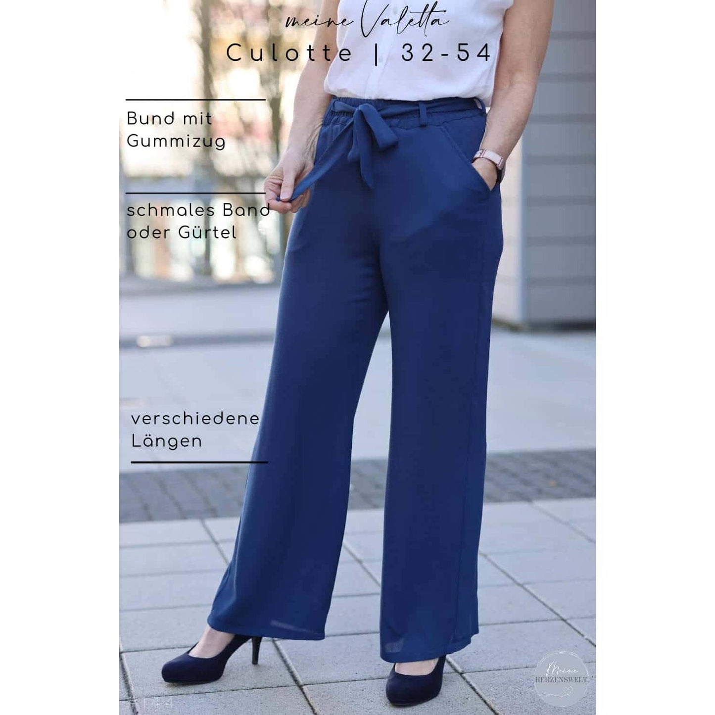 Meine Valetta- Culotte Damen - Papierschnittmuster Gr. 32-54