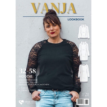 Meine Vanja- Hoodie Damen - Papierschnittmuster Gr. 32-58