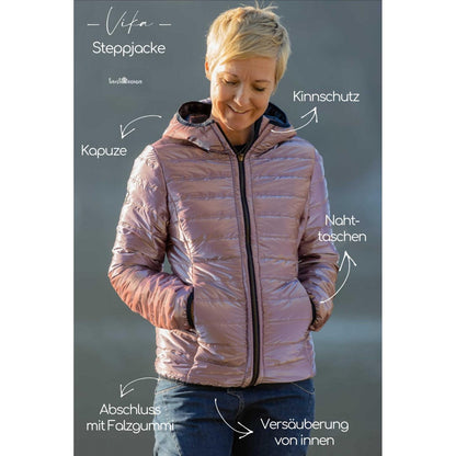 Steppjacke für Damen –  Vika – Papierschnittmuster