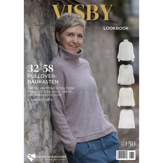 Pulloverbaukasten - Papierschnittmuster Gr. 32-58 - Visby
